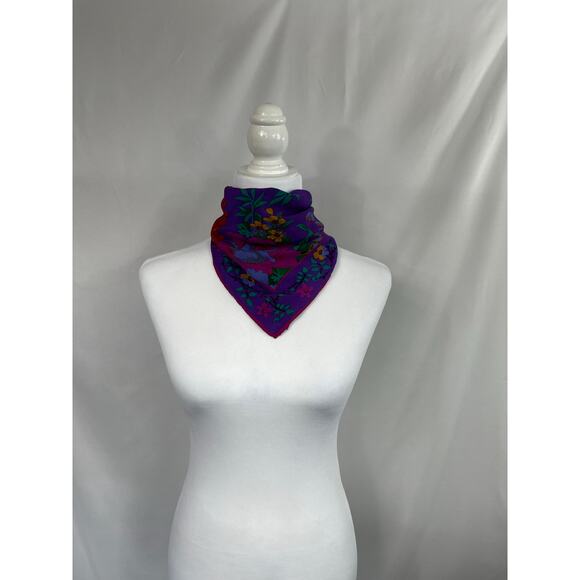 Liz Claiborne Square Silk Scarf - Picture 9 of 9